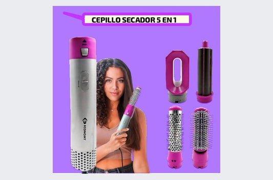 Cepillo modelador iónico 5 en 1.